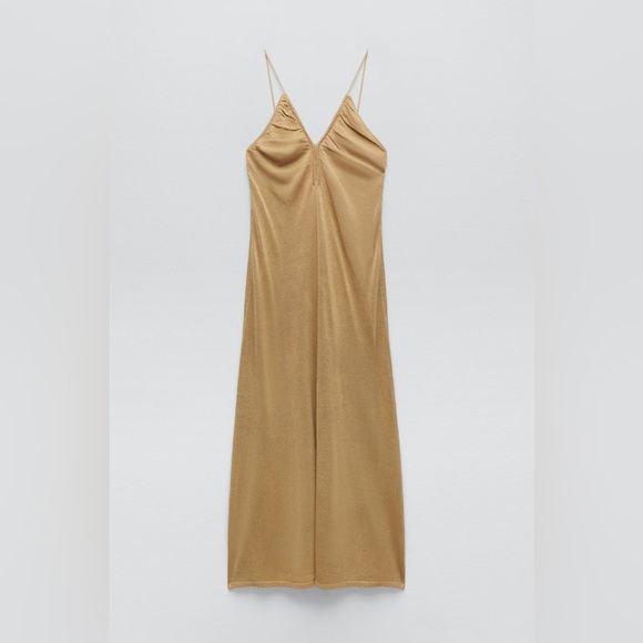 New, never worn Zara knit halter dress, size S - Picture 2 of 2